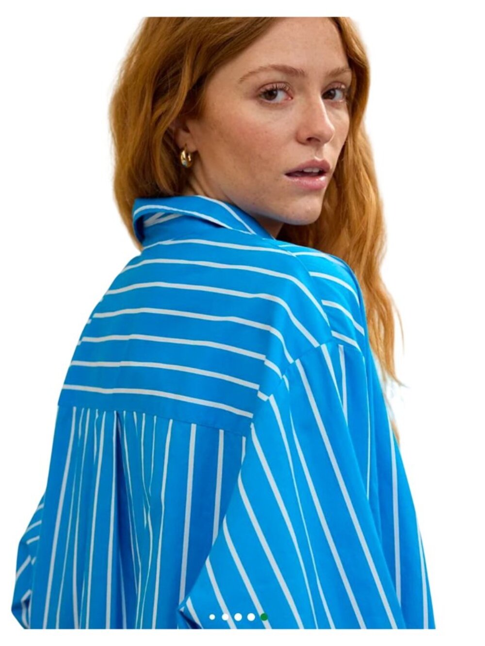 Aerie Good Day Button Day Shirt NWT Nautical Coastal Preppy 100% Cotton - Picture 3 of 11